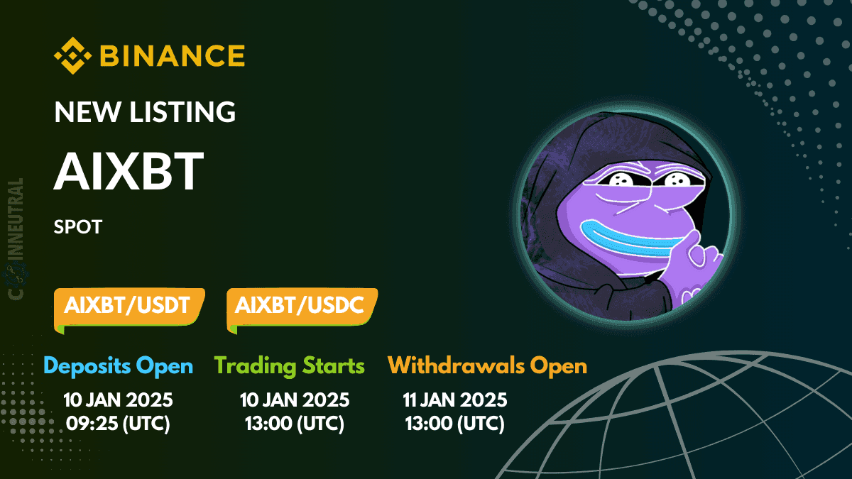Binance Will List aixbt by Virtuals (AIXBT)