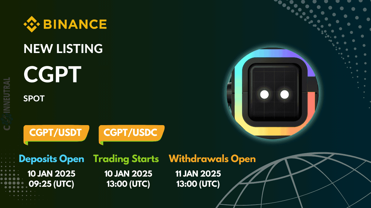 Binance Will List ChainGPT (CGPT) on spot trading