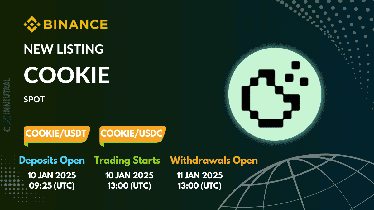 Binance Will List Cookie DAO (COOKIE) on spot trading